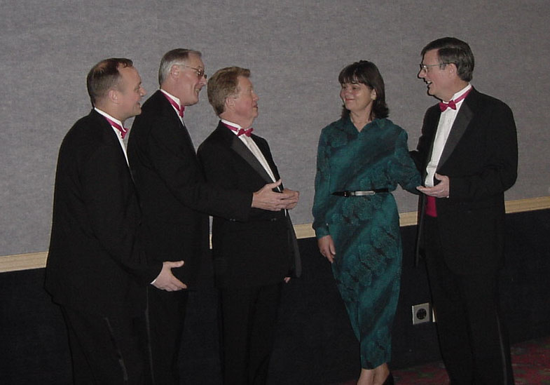 Those tuxedos really look sharp!